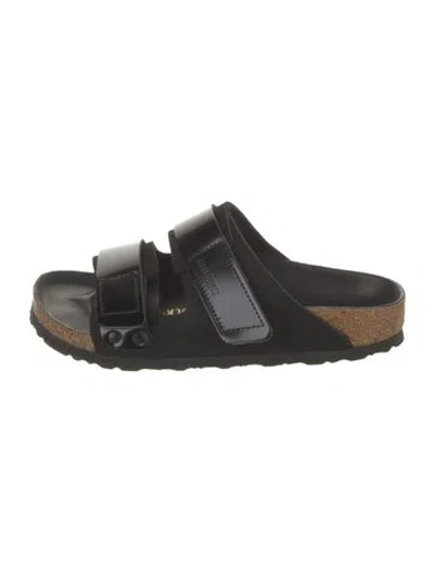 Pre-owned Birkenstock Leather Flats In Black