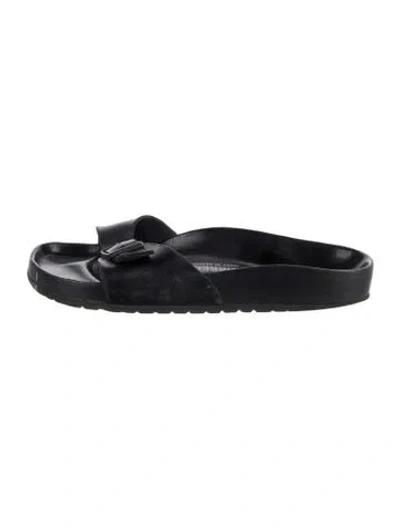 Pre-owned Birkenstock Leather Flats In Black