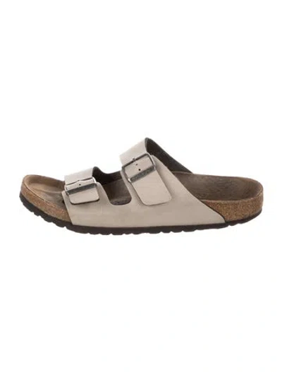 Pre-owned Birkenstock Leather Flats In Neutrals