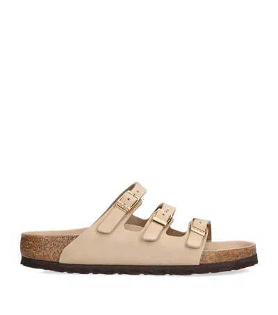 BIRKENSTOCK LEATHER FLORIDA SANDALS