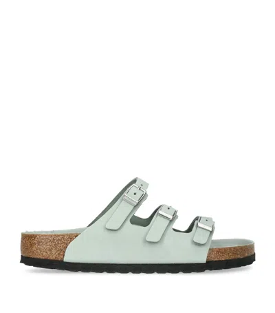 Birkenstock Leather Florida Sandals In Beige
