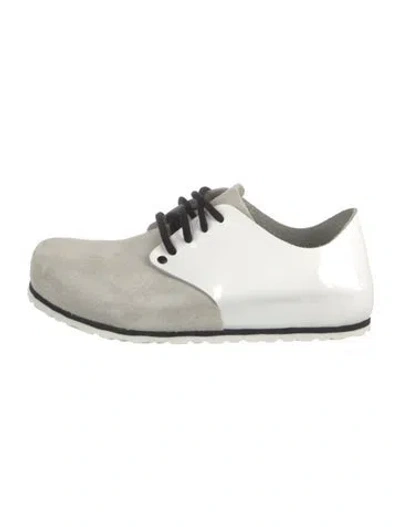 Pre-owned Birkenstock Leather Oxfords In White