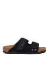 Birkenstock Men's Uji Nubuck Suede Leather Sandals From Finish Line In Negro