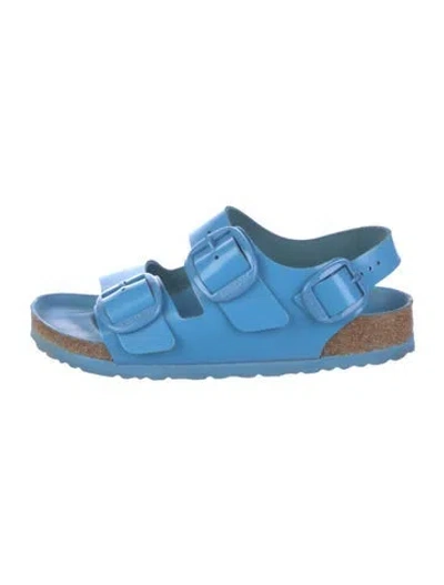 Pre-owned Birkenstock Leather Sandals In Blue