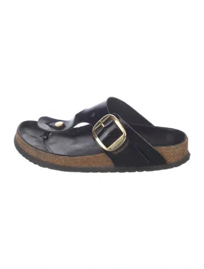 Pre-owned Birkenstock Leather Sandals In Blue