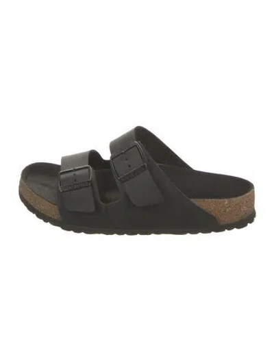 Pre-owned Birkenstock Leather Sandals In Green