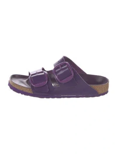 Pre-owned Birkenstock Leather Sandals In Purple