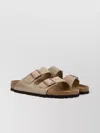 Birkenstock Leather Sandals With Cork Sole And Two Straps