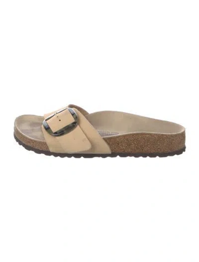 Pre-owned Birkenstock Leather Slides In Green