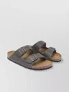 Birkenstock Leather Slip-on Sandals Buckle Detail