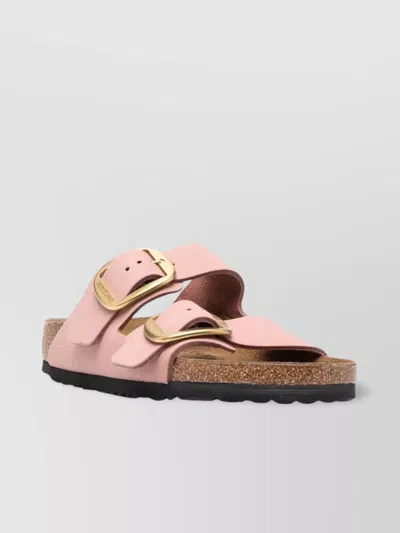 Birkenstock Leather Slipper With Cork And Rubber In Pink