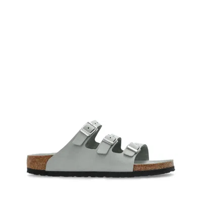 BIRKENSTOCK LEATHER SLIPPERS