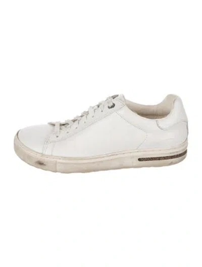 Pre-owned Birkenstock Leather Sneakers In White