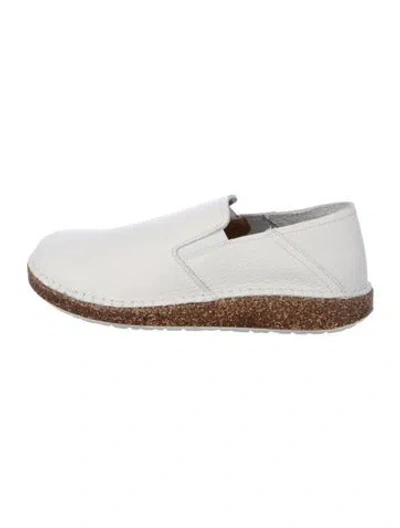 Pre-owned Birkenstock Leather Sneakers In White