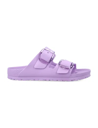 Birkenstock Light Crocus Arizona Big Buckle Eva Sandals In Purple