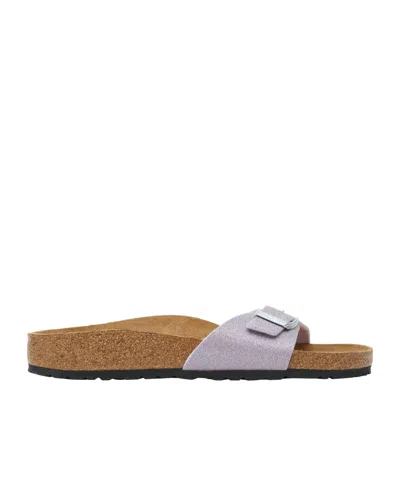 Birkenstock Light Purple Suede Slide In Multi