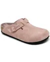Birkenstock Little Girls Boston Clog Sandals From Finish Line In Pink