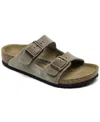 Birkenstock Little Kids Arizona Suede Leather Sandals From Finish Line In Brown