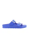 Birkenstock Narrow Width Open Toe Flat Sole Sandals In Blue