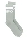 Birkenstock Logo-intarsia Socks In 绿色