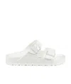 Birkenstock Arizona Eva Womens Casual Slip On Strap Sandals In White