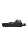 Birkenstock Madrid Big Buckle Eva Slipper With Buckle In Black