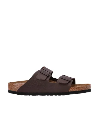 Birkenstock Logo Slippers In Black