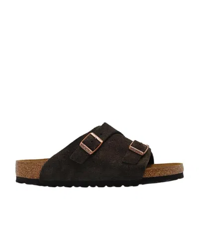 Birkenstock Logo Slippers In Black