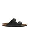 Birkenstock Arizona Oiled-leather Two-strap Sandals In Black