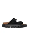 Birkenstock Black Narrow Papillio Arizona Platform Sandals