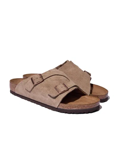 Birkenstock Logo Slippers In Brown