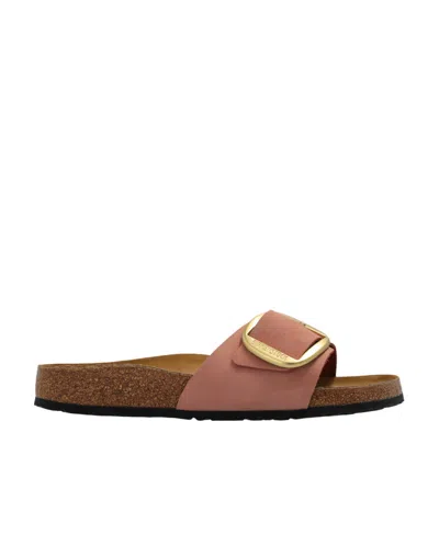 Birkenstock Logo Slippers In Brown