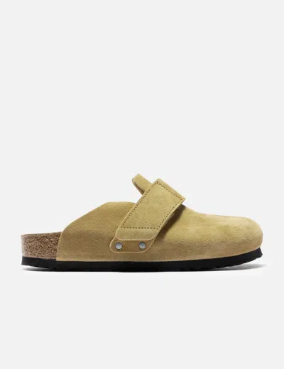 Birkenstock Loma Suede Flat Mules In Brown