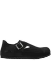 Birkenstock Suede London Clogs In Black