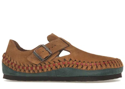 Pre-owned Birkenstock London Braided Kith Sneakers In Biscuit In Brown