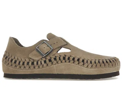Pre-owned Birkenstock London Braided Kith Sneakers In Taupe In Brown