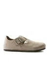 Birkenstock London In Suede In Nude