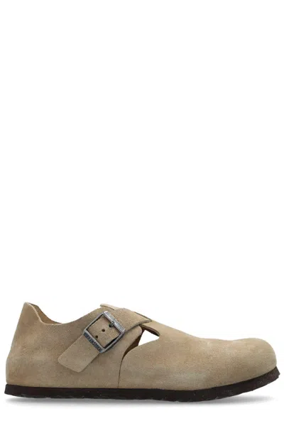 Birkenstock London Shearling Loafers In Nude