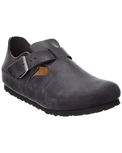 Birkenstock London Oiled Leather Clog In Black