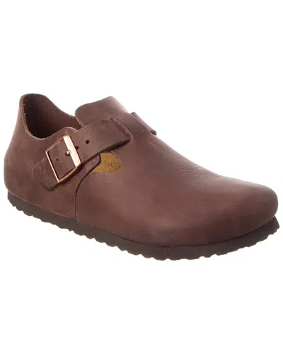 Birkenstock London Oiled Leather Clog In Brown