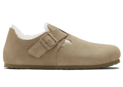 Pre-owned Birkenstock London Shearling Kith Sneakers In Faded Khaki