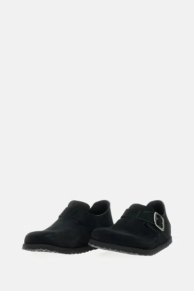 Birkenstock London Suede Loafers In Black
