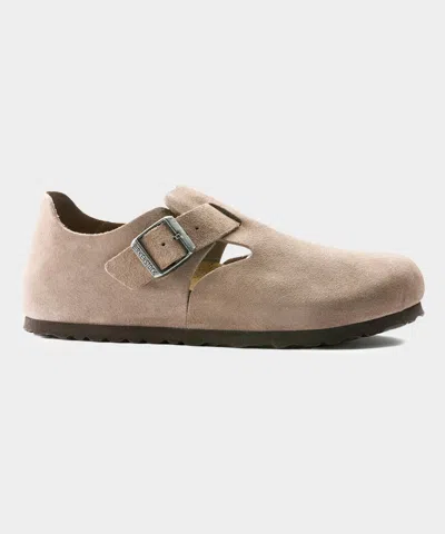 Birkenstock London Shearling Loafers In Nude