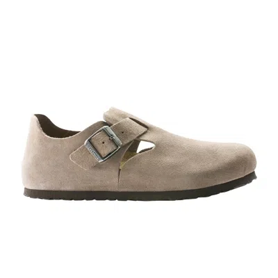 Pre-owned Birkenstock London Suede Leather 'taupe' | Cream | Men's Size 41 In White