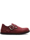 Birkenstock London Suede Loafers In Red
