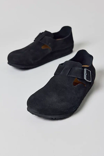 Birkenstock Men's London Suede Slip-on Shoe In Black, Men's At Urban Outfitters