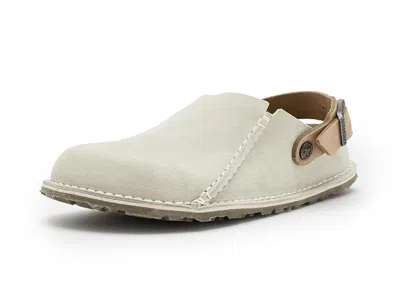 Birkenstock Lutry 365 Clog - Suede Women's Clog/mule Shoes Oyster: Eu 42 (us Women's 11-11.5) Narrow In Beige
