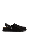 Birkenstock Lutry 365 Suede In Black