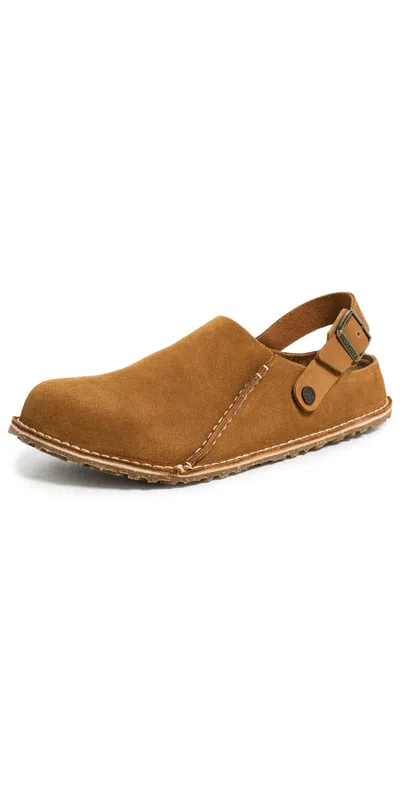Birkenstock Lutry 365 Suede Sandals Mink In Multi