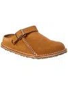 Birkenstock Lutry Narrow Suede Slipper In Brown